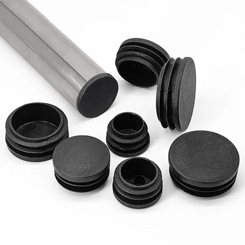 12 Pack 0.75 Inch Black Plastic Hole Plugs for Furniture Protection