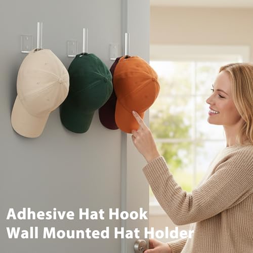 Clear Acrylic Baseball Cap Organizer - Floating Hat Rack (2 Pack)