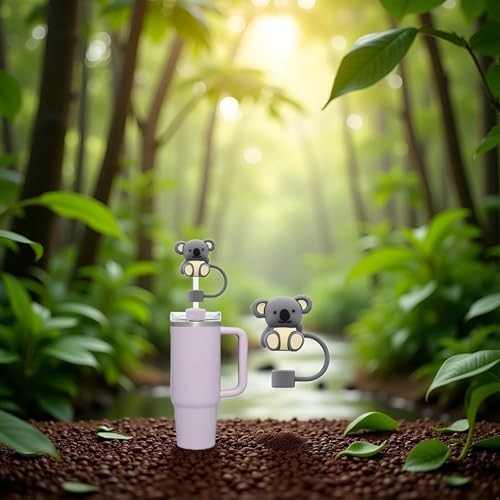 Koala Bear Silicone Straw Cover for Stanley 30/40 Oz Cup
