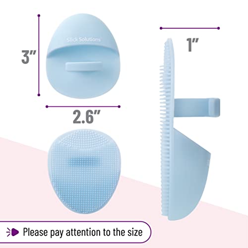 Slick Silicone Facial Cleansing Brush, 4 Pack Exfoliating Face Scrubber