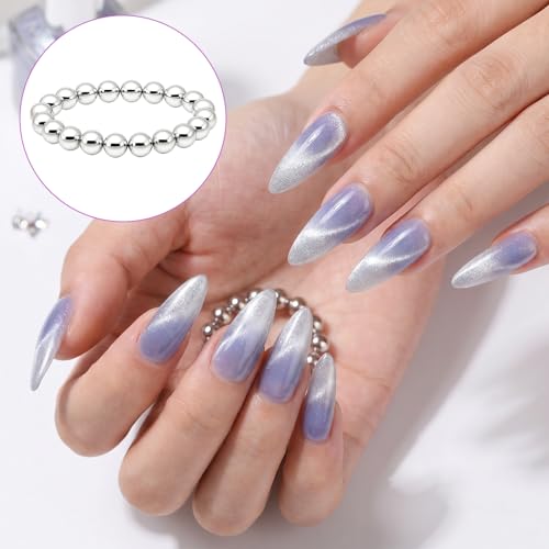 Apojgitn 20PCS 5mm Cat Eye Nail Magnet Balls - Magnetic Beads for Nail Art