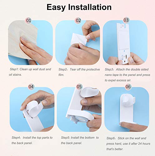 Wall-Mounted Electric Toothbrush Holder with Drain Hole - Space-Saving Bathroom Organizer