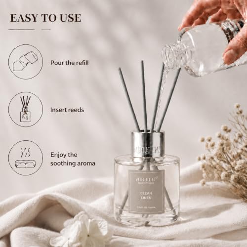 Clean Linen Reed Diffuser Refill - 6.76 fl oz Premium Aroma Oil