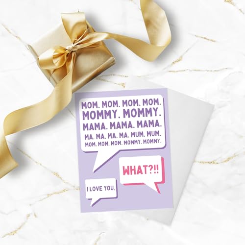 Funny Mom Birthday Card - Witty Sarcastic Greeting for All Moms