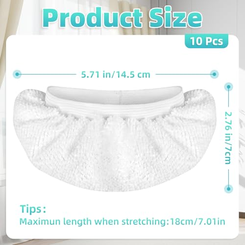 10 Pack White Microfiber Cloths for Handheld Steam Cleaners