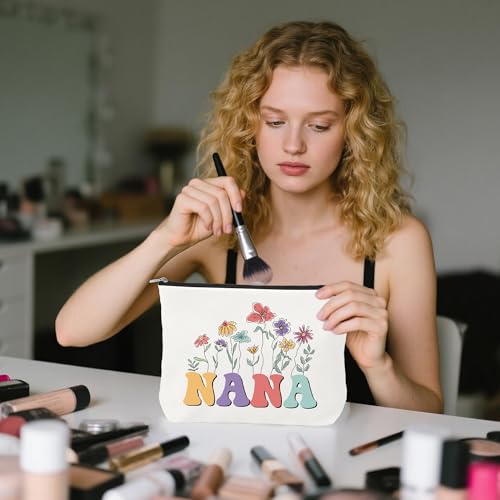 Nana Makeup Bag Travel Cosmetic Pouch for Christmas and Birthday Gifts