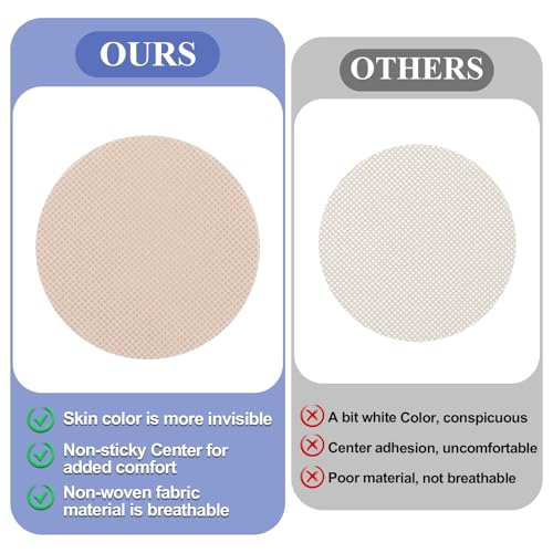 100 Pcs Disposable Nipple Covers for Men, Anti Chafing Running Nipple Patches Breathable No-Show Nipple Protector Tape for Runners Sports Gym