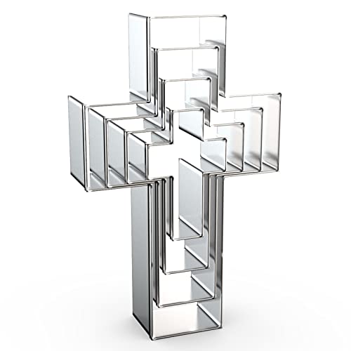 Cross Cookie Cutter Set Assorted Sizes - 2, 3, 4, 5 Inch Stainless Steel Baking Molds