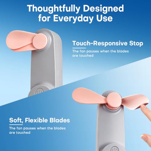 Nezylaf Portable Mini Handheld Fan - Rechargeable & Lightweight