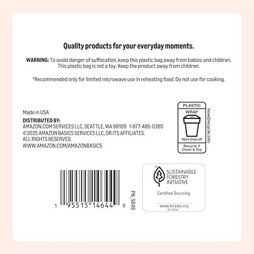 Amazon Basics Uncoated White Paper Plates 2 Pack (100 Count)
