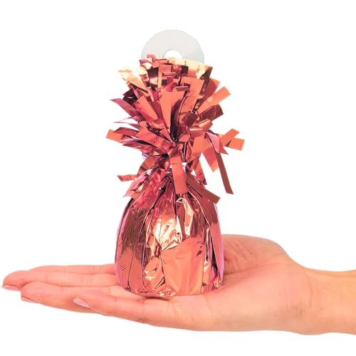 Rose Gold Foil Balloon Weight - 4.5" x 2.25" for Party Decor
