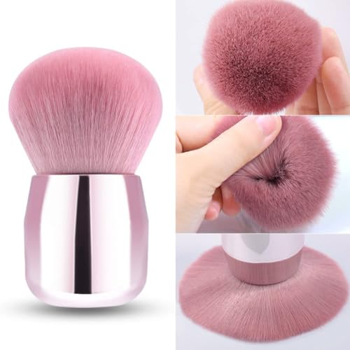 Nail Dust Brush Soft Kabuki Bristles for Acrylic and Dip Powder Manicure Cleanup