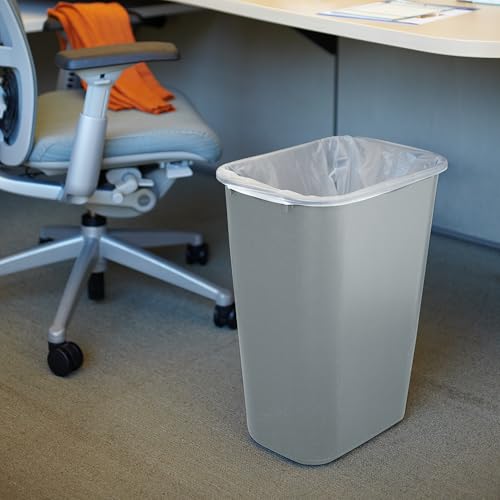 Rubbermaid 10.25-Gallon Trash Can - Durable Plastic Wastebasket for Home & Office