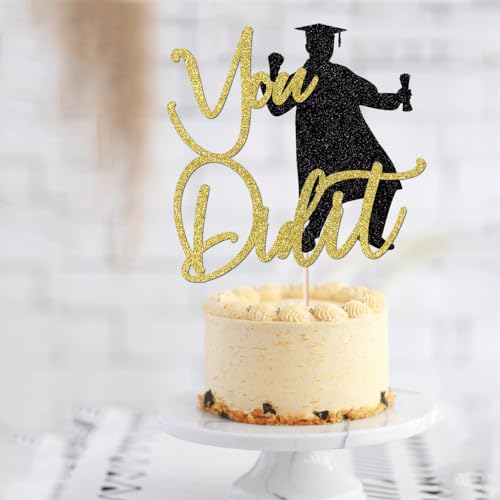 You Did It Graduation Cake Topper - Congrats Grad 2025 Decor