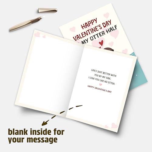 Cute Otter Valentine's Day Card - Romantic Gift for Couples