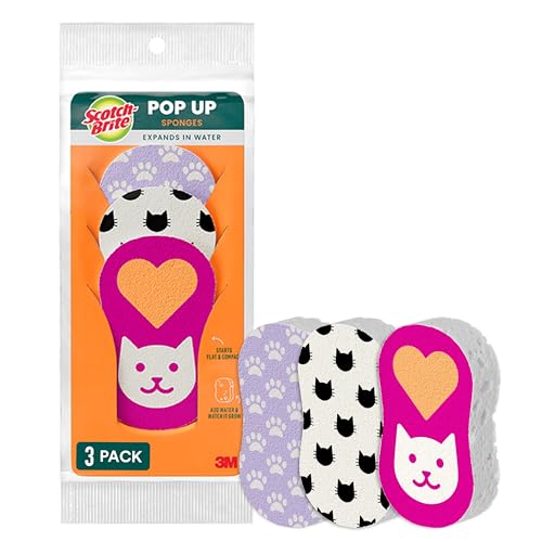 Scotch-Brite Cat Pop Up Non-Scratch Sponges, 3 Pack