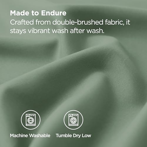 Bedsure King Size Pillowcases Set of 2 - Sage Green Microfiber