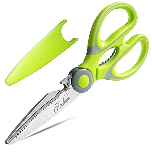 Acelone Heavy Duty Kitchen Shears - Ultra Sharp Stainless Steel Scissors for Meat, Vegetables, and More