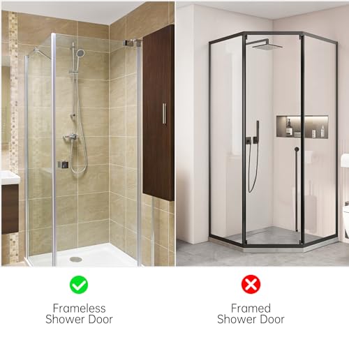 Linone 10 Inch Silver Shower Door Hooks - 3 Pack Towel Hooks