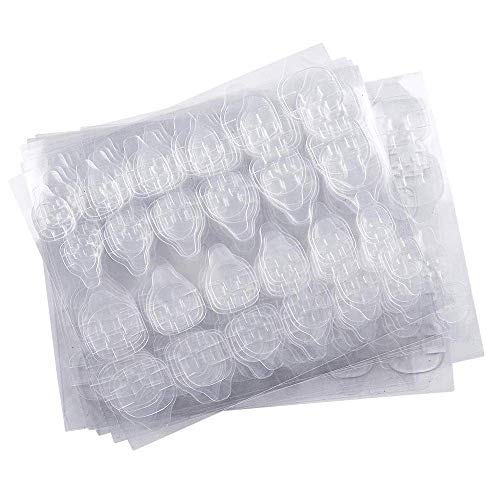 Kalolary 240PCS Double-Sided Nail Adhesive Tabs - Clear Jelly Gel Glue Stickers for False Nails