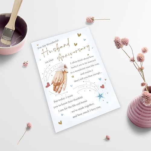 Romantic Husband Anniversary Card - Heartfelt Love Greeting
