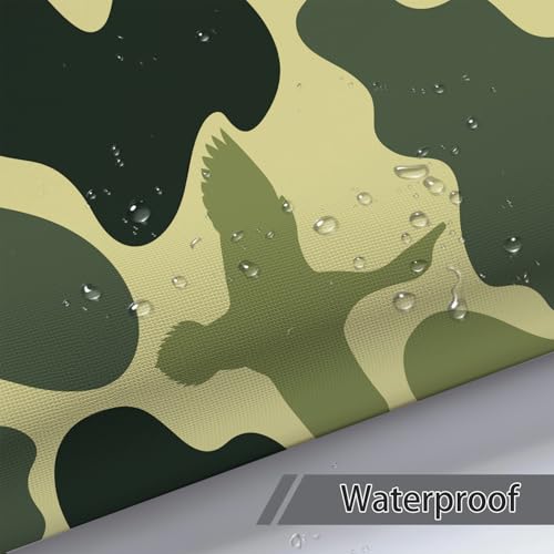 Duck Camo Shower Curtain Set - 60x72 inches with Hooks