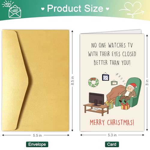 Funny Christmas Card for Men - Humorous Holiday Greeting