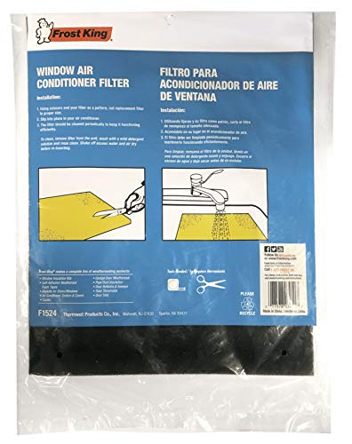 Frost King Washable Air Conditioner Filter, 15" x 24" x 1/4" (Pack of 2)