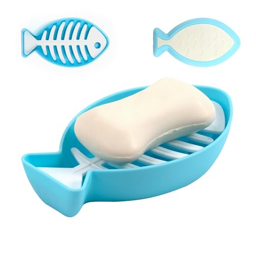 Li & Zhao Fishbone Soap Dish with Drainage for Bar Soap