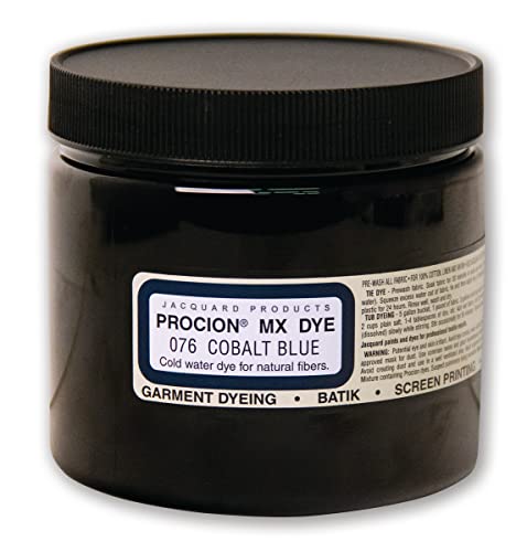Jacquard Procion MX Fiber Reactive Fabric Dye - Cobalt Blue, 8oz Powder