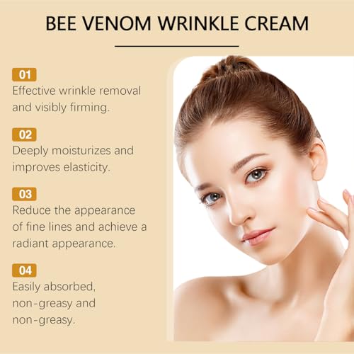 Tiejdhr Bee Venom Moisturiser Cream Anti-Aging Face & Eye Firming 20g