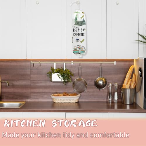 Reusable Plastic Bag Holder for Kitchen & Camping - 22" x 9"