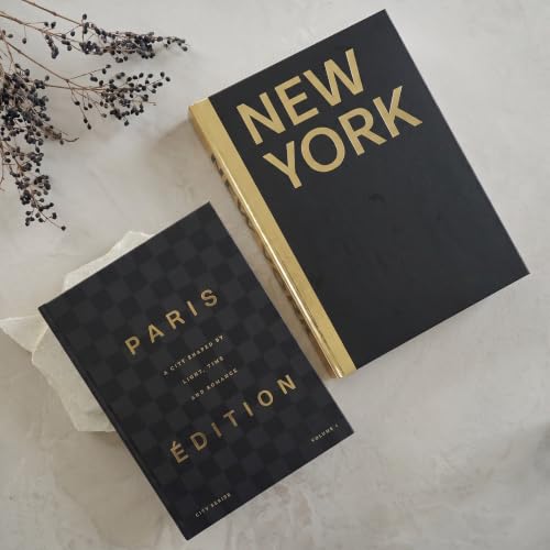 Decorative Book Set - 2 Luxury Boxes for Coffee Table & Shelf Decor