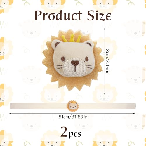 Cute Cartoon Lion Curtain Tiebacks - 2 Pack Decorative Holdbacks