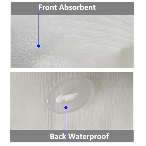 Queen Waterproof Pillow Protectors 20x28 Inches - 4 Pack with Zipper