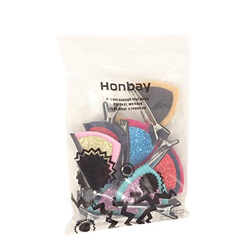 Honbay Sequin Cat Ear Hair Clips 10PCS Cute Animal Barrettes