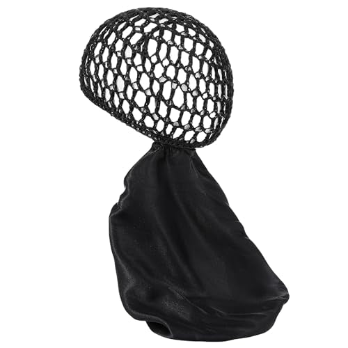 2-in-1 Reversible Wrap Cap and Hair Net Scarf for Silk Press