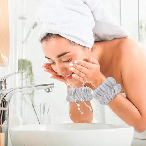 Microfiber Face Wash Wristbands 8-Pack Absorbent Spa Bands