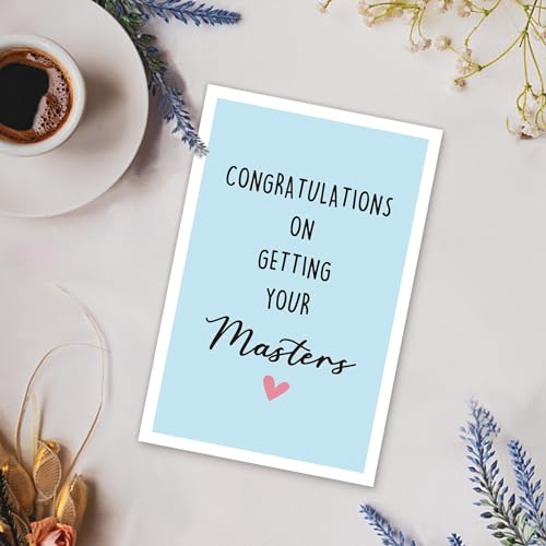 Funny Masters Degree Graduation Card with Red Envelope - Gevinna