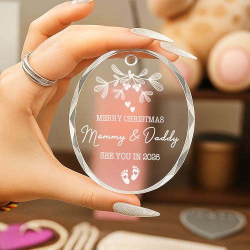 Baby Pregnancy Announcement Ornament for Expecting Parents