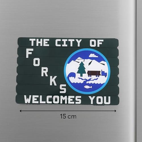 City of Forks Magnet - Iconic Welcome Sign Decor for Book Lovers