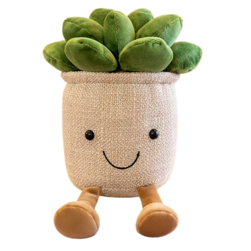 Cute 9.8" Succulent Plush Toy - Soft Potted Plant Doll for Kids