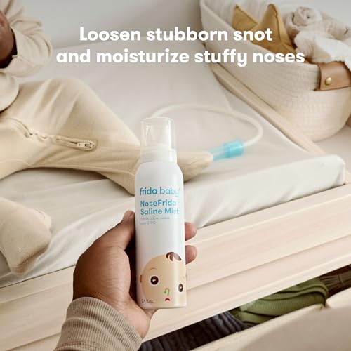 Frida Baby NoseFrida Saline Mist Spray 3.4 fl oz - Drug-Free Nasal Relief
