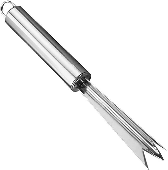 Zhuluck Stainless Steel Pineapple Eye Remover V-Shape Fruit Peeler