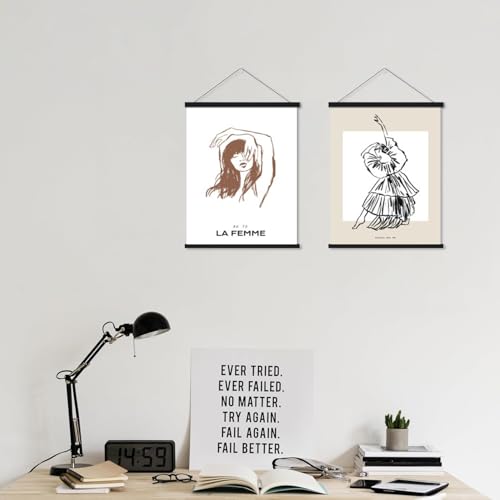 HEART ART 8-Inch Magnetic Poster Hanger Frame - 2 Pack