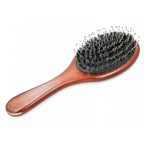 Boar and Nylon Bristle Hair Brush for Fine and Dry Hair