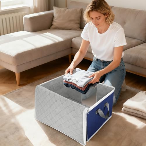 BALEINE 2-Pack 24 Gallon Clothes Storage Bags with Clear Window