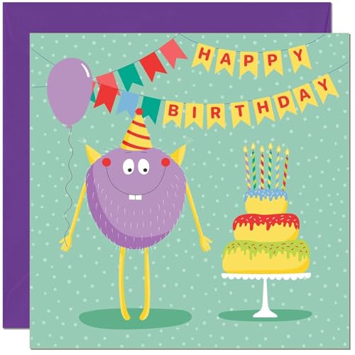 Premium Quality Kids Birthday Card - 145mm Eco-Friendly