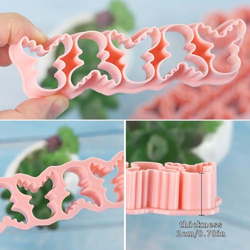 Mini Christmas Cookie Cutters Set - Bell, Angel, Elk, Snowball, Santa Hat, Tree Leaf - Holiday Baking Decorations - Variation of Christmas M
