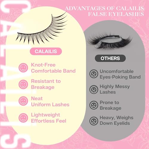 Natural False Eyelashes 10 Pairs Reusable Soft Cotton Band Strip Lashes